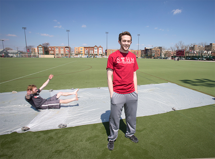 STHM undergraduate Ben Baker, who incorporated a Slip ’n Slide into a previous world-record attempt, will launch another one this summer.