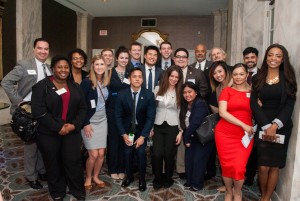 Students and faculty from Temple University’s School of Sport, Tourism and Hospitality Management attend the Diversity & Inclusion Conference, held in April in Philadelphia, and sponsored by Lodging Media and the Philadelphia Convention and Visitors Bureau. (Credit: Allison A. Lutz)