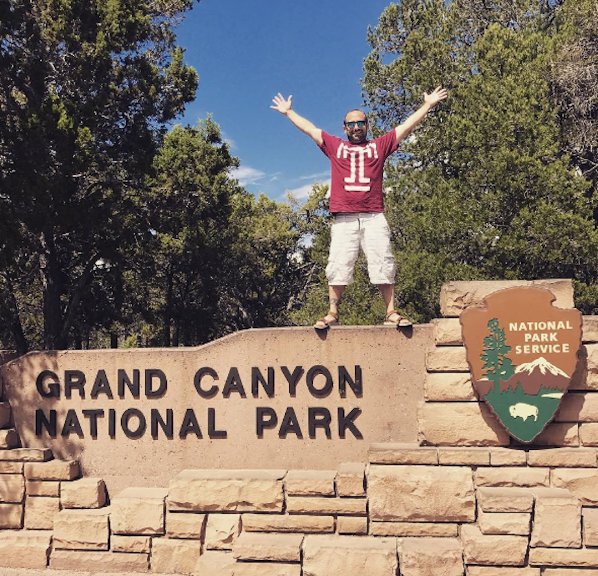 During his cross-country stadium roadtrip, STHM’s Andy Sturt has visited tourism destinations like Grand Canyon National Park.