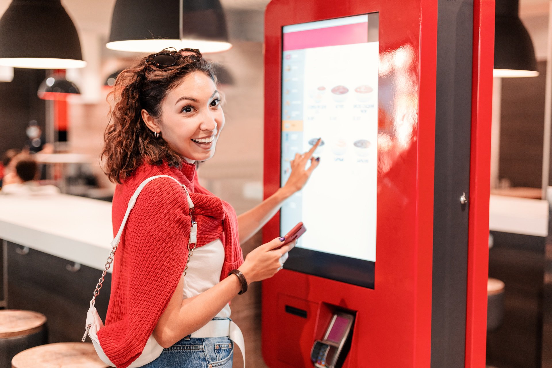 woman-at-kiosk