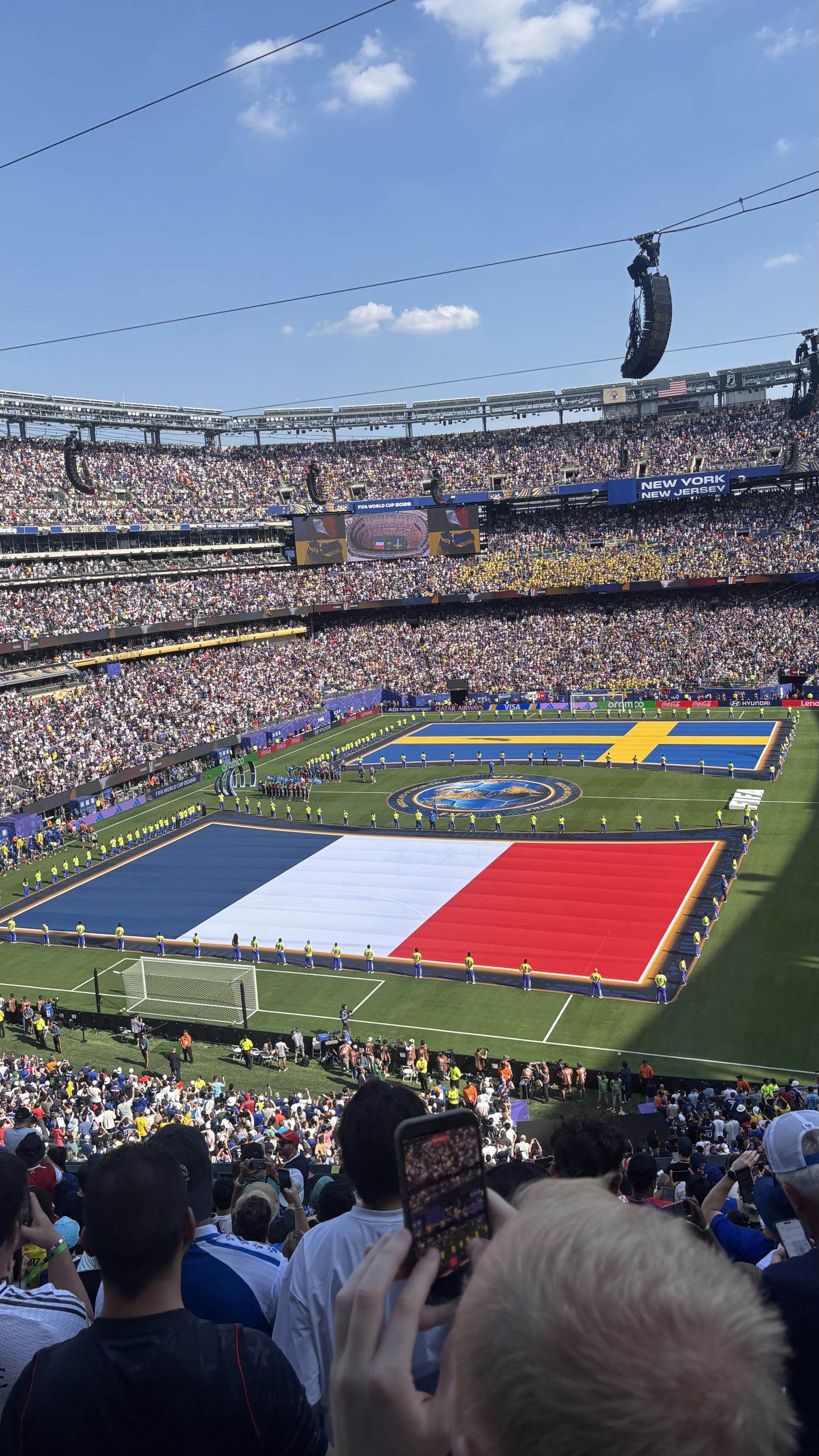 Pre-match ceremonies were a large part of the FIFA World Cup experience at New York New Jersey Stadium.